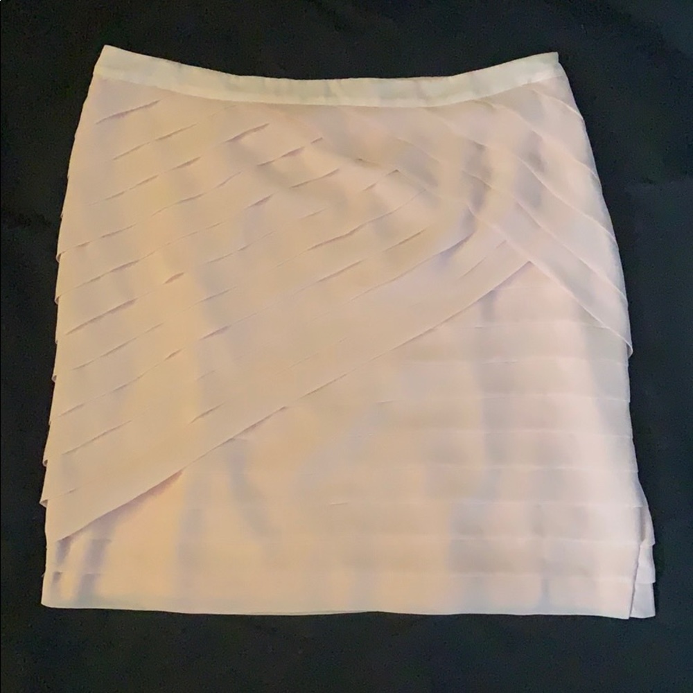 Blush pleated skirt